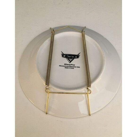 Disney PIXAR Cars Lightning McQueen & Tow Mater Ceramic Dinnerware Plate - Picture 5 of 8